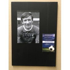 Signed photo of Tommy Smith the Liverpool footballer 